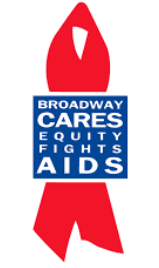A red and blue sign with white textDescription automatically generated